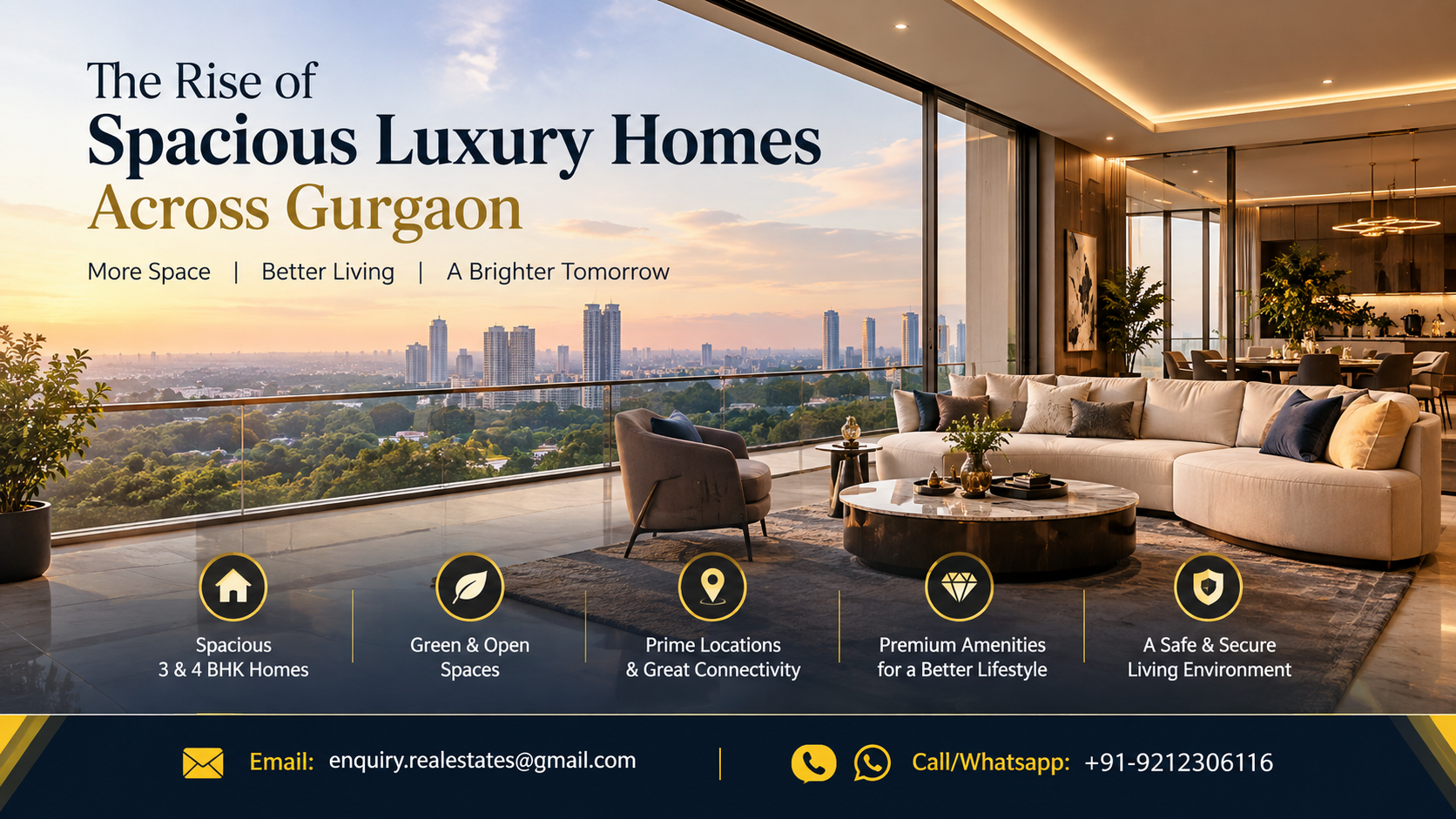 The Rise Of Spacious Luxury Homes Across Gurgaon