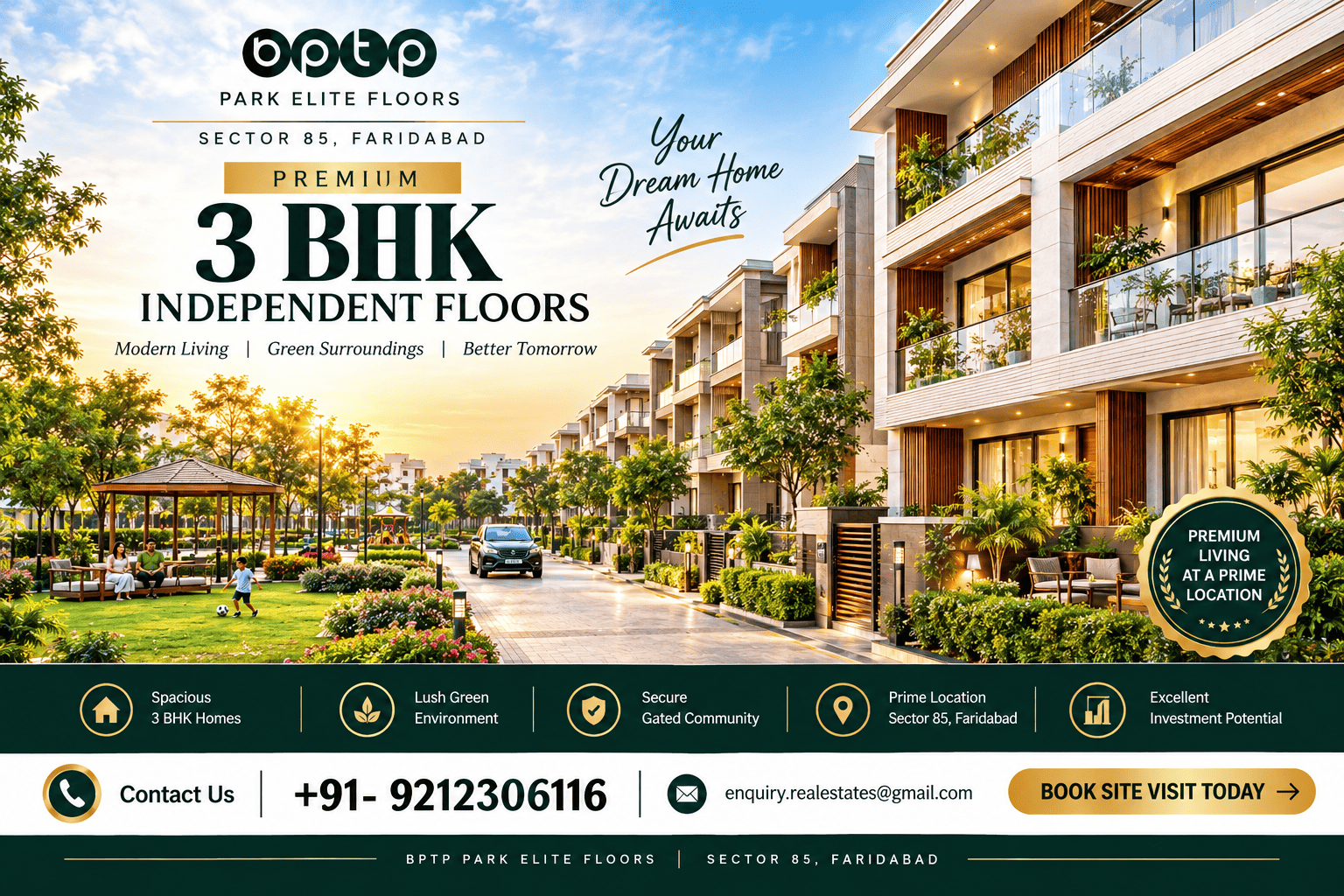 Bptp Park Elite Floors Faridabad 3 Bhk Resale And Price Guide