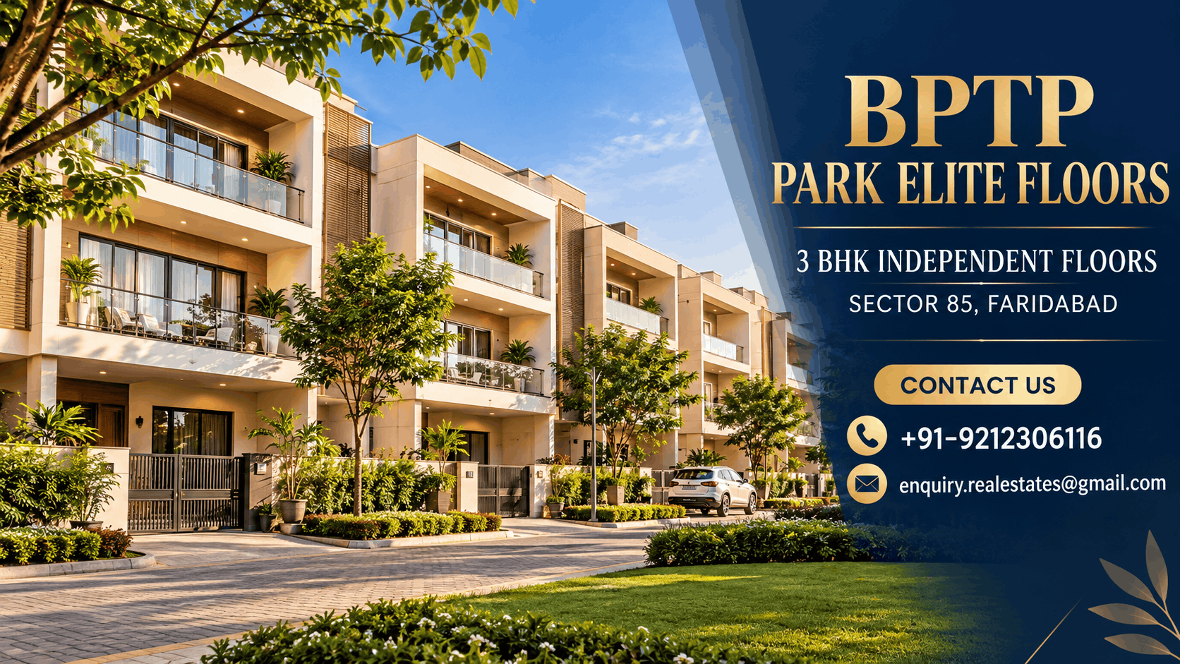 BPTP Park Elite Floors 3 BHK Sizes, Layouts And Features