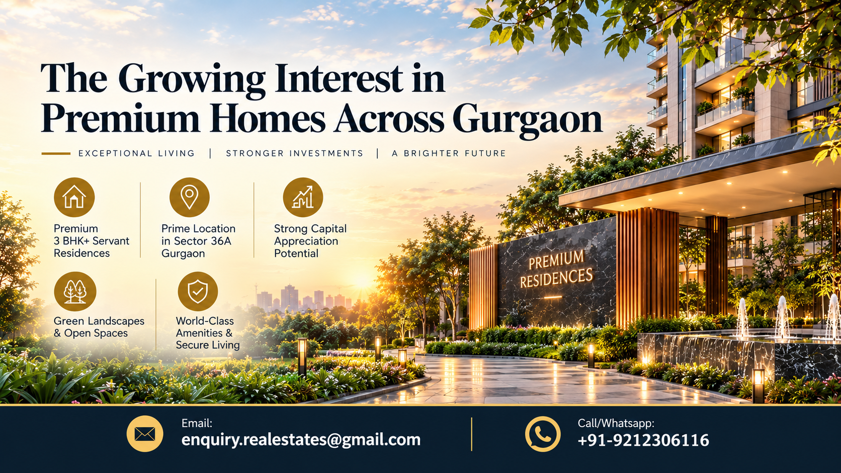 The Growing Interest in Premium Homes Across Gurgaon