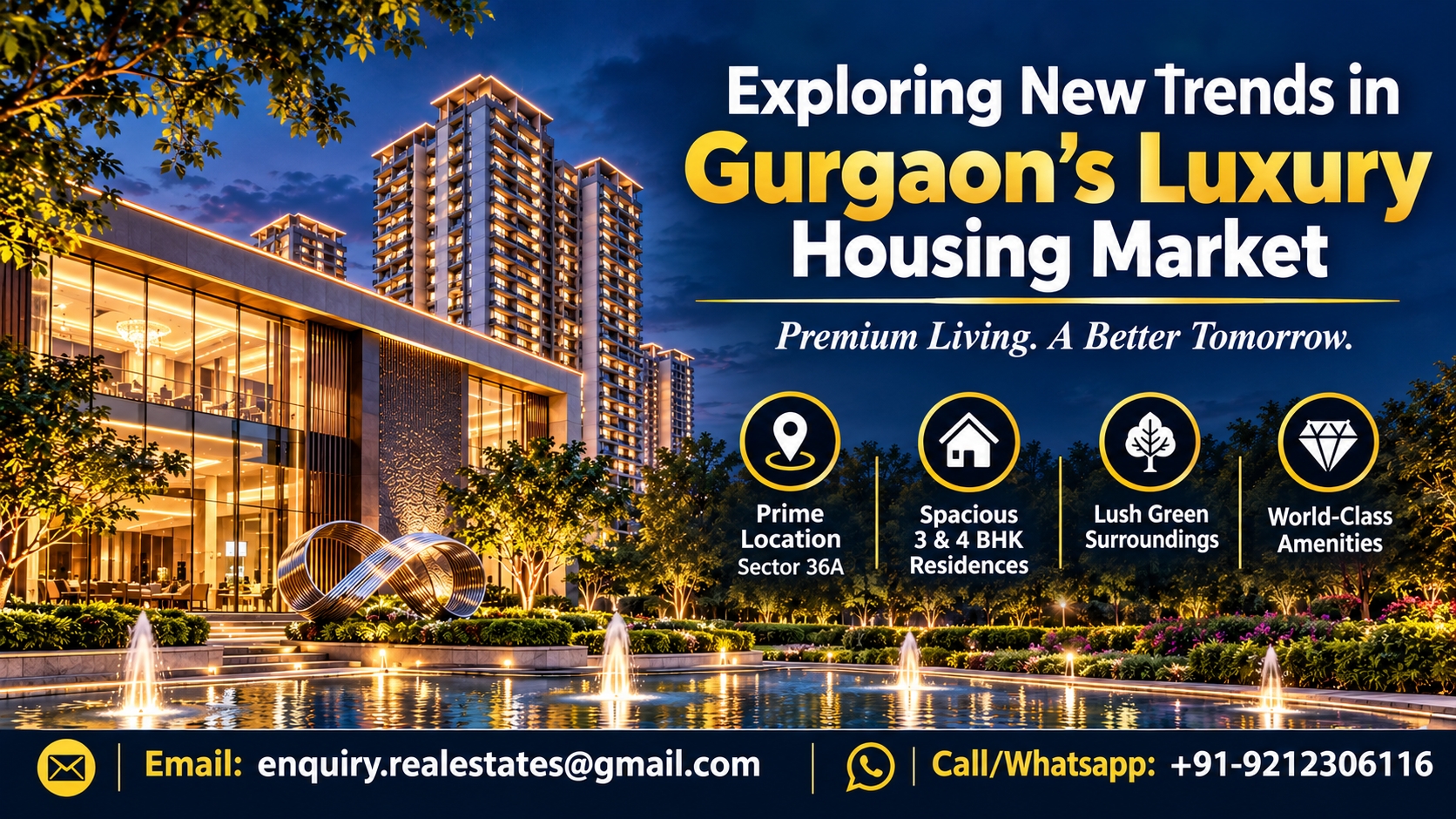 Exploring New Trends In Gurgaon’s Luxury Housing Market
