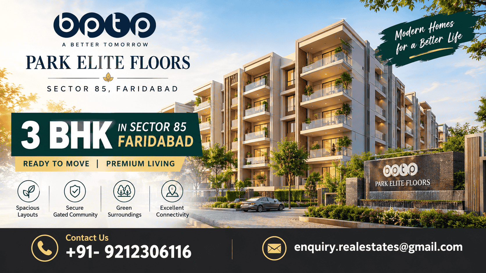 BPTP Park Elite Floors 3 BHK Price Judge the Asking Price