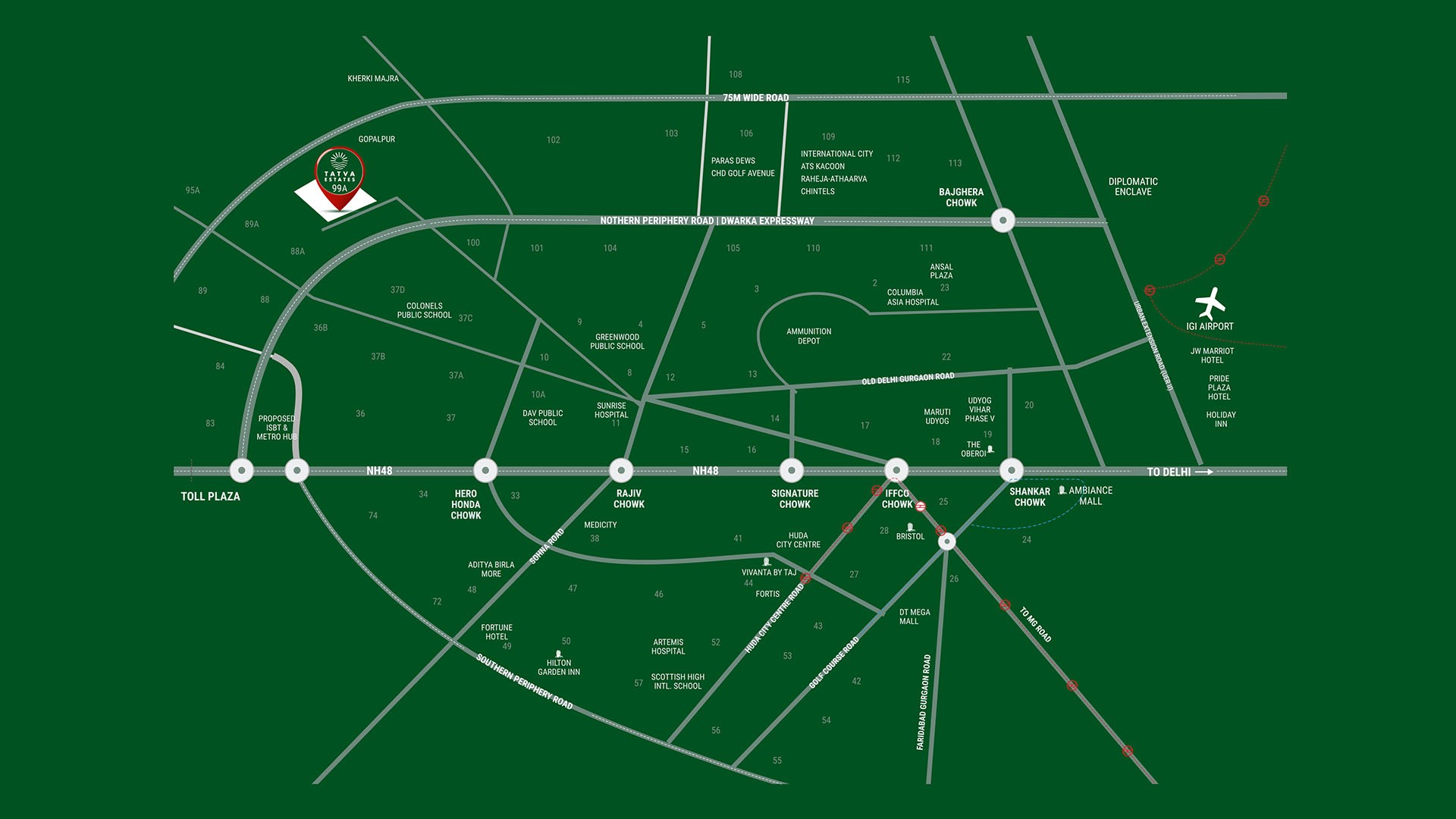 4 BHK Residential Apartments in  Elan The Presidential, Sector-106 Gurgaon